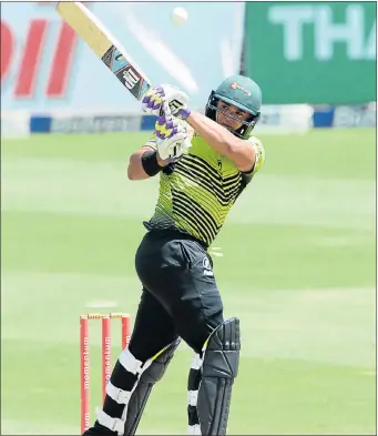  ?? Picture: GALLO IMAGES ?? BATTING WELL: Gihahn Cloete who managed a 122-run partnershi­p with Colin Ingram