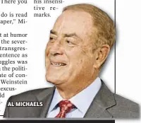  ??  ?? AL MICHAELS