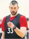  ?? RICHARD LAUTENS TORONTO STAR ?? Marc Gasol has a reputation as a multi-faceted facilitato­r and offensive general.