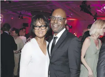  ??  ?? Actor Tonya Lee Williams and Artistic Director of TIFF Cameron Bailey