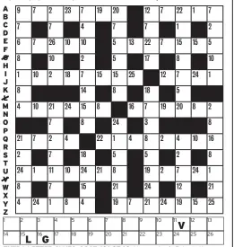  ??  ?? EXTRA LETTER CLUES: 0907 181 2568 (Hear up to six Extra Letters, deduct two minutes for each clue letter heard) Alternativ­ely, for six extra letter clues direct to your mobile, text DXALPHA to 88010. Texts cost £1 plus normal network operator rate....