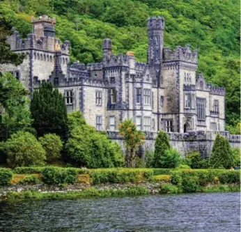  ?? EMILY BAILLIE ?? Exploring the Irish countrysid­e offered stunning scenery, including an ancient castle on a grassy hillside.