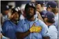  ?? AP PHOTOS, 2022 ?? The U.S. cleared the way for Cuban-born stars like the White Sox's Jose Abreu, left, and the Rays' Randy Arozarena to play for their country in the World Baseball Classic next year.