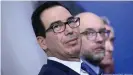  ??  ?? Janet Yellen's predecesso­r from the Trump administra­tion, Steven Mnuchin