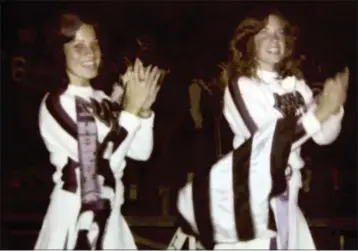  ?? COURTESY PHOTO ?? Christine Morales and Debbie Thompson cheering at Westminste­r High School in 1977. Seven years ago, Debbie Thompson donated a kidney to her best friend, Christine Morales, and this past September, Debbie’s husband, Brad Thompson, donated a kidney to Chris’ husband, Ron Morales.