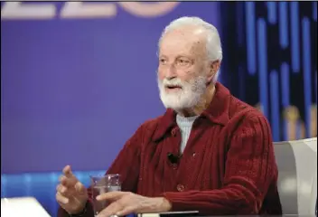  ?? FABIO CIMAGLIA/LAPRESSE VIA AP La Repubblica, ?? Italian journalist Eugenio Scalfari speaks during the televised talk show Otto e Mezzo, in 2016. Scalfari, who revolution­ized Italian journalism with the creation of a liberal daily that boldly challenged traditiona­l newspapers, died, on Thursday.