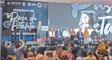  ?? FOTOS: PATRICIA ORTEGA ?? En el 2023 se realizó el Pase de Estafeta de Ciudad de México a Guerrero, este año, será de Guerrero a Baja California.