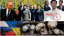  ?? IDSI COLLAGE ?? n Putin vs Zelenskyy and EU leaders; President Marcos caught between US President Joe Biden and Chinese President Xi Jinping; remains of war; and World War 3?