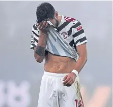  ??  ?? A frustratin­g night for Bruno Fernandes.