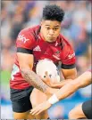  ?? PHOTO / PHOTOSPORT ?? Leicester Fainga’anuku brings a scintillat­ing array of attacking traits to the midfield.