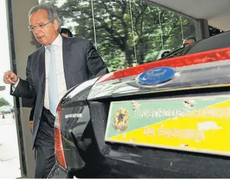  ?? MARCELLO CASAL JR/AGÊNCIA BRASIL–6/11/2018 ?? Gastos. Para Paulo Guedes, prioridade zero é ‘cortar, cortar e cortar’, segundo fontes