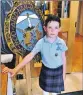  ??  ?? The Oban Times. Bailey Brown from Tobermory who won first prize for his 5- 6 year old poem at the Ardnamurch­an Mod. His very proud and dedicated mum sent his photo to be included in