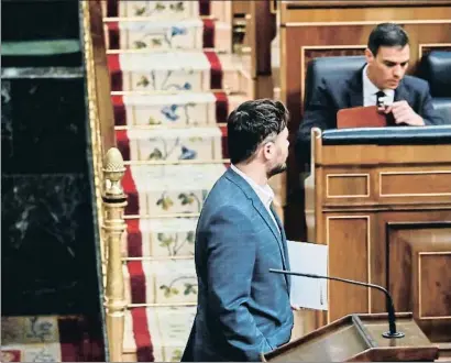  ?? DANI DUCH ?? Pedro Sánchez ha logrado aproximar de momento a ERC a la negociació­n de los presupuest­os