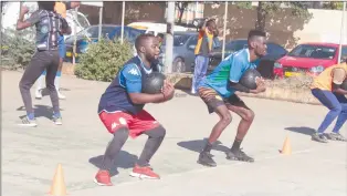  ?? Photo: Nampa ?? Hard at work…The AC Boxing and Fitness Academy will in collaborat­ion with Tura Magic Football Club conduct once-a-week fitness and conditioni­ng training sessions.