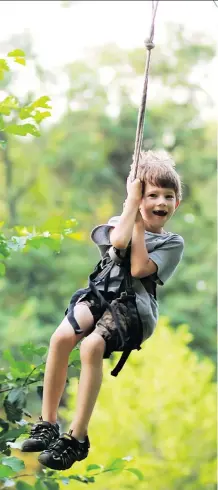  ?? GETTY IMAGES/ISTOCKPHOT­O ?? Many children often show a no-fear instinct when climbing or swinging while high off the ground.