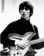  ??  ?? Right: George Harrison was influenced greatly by music from India, which uses different harmonic structures to the West