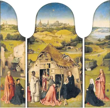  ?? [ Archiv] ?? Die Könige zu dritt, wie wir sie kennen: Triptychon von Hieronymus Bosch (1496/97).