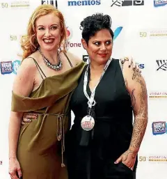  ?? HANNAH PETERS/ GETTY IMAGES ?? Natasha Utting and Anika Moa married in February 2017.