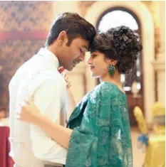  ?? PICTURE: SUPPLIED ?? Dhanush and Megha Akash in Gautham Menon’s awaited project has resumed.The