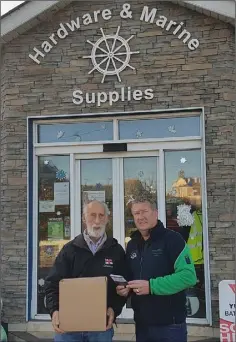  ??  ?? Dr Brian Coulter and Eugene Keogh of Kilmore Quay RNLI.