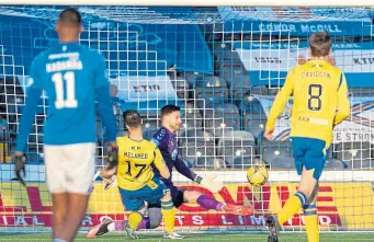  ??  ?? Striker Guy Melamed ignites Saints’ comeback by scoring their first goal.