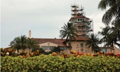  ?? Photograph: Joe Raedle/Getty Images ?? Trump’s Mar-a-Lago estate in Palm Beach, Florida. Trump has tried to delay the classified documents trial ever since he was charged.