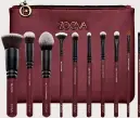  ??  ?? 9. These handcrafte­d Zoeva make-up brushes will help you get your glam on or make a gorgeous gift. €95, Brown Thomas