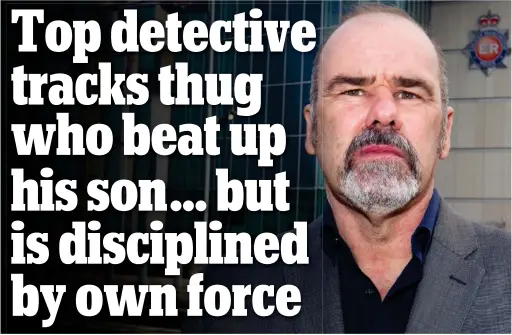  ??  ?? Appalled at his treatment: Pete Jackson outside the headquarte­rs of his former force, Greater Manchester Police