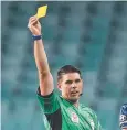  ??  ?? FOCUS: Referee Shaun Evans.