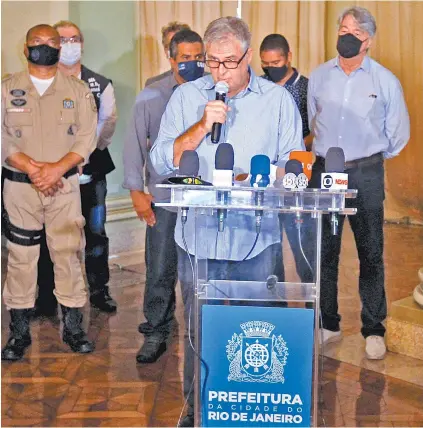  ?? LUCIANO BELFORD ?? Representa­ntes de órgãos da Prefeitura do Rio detalharam ontem o plano para o Réveillon