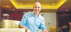  ?? MINT/FILE ?? Amazon founder and CEO Jeff Bezos. Amazon lags behind Flipkart by a slender margin at the top of India’s $18 billion ecommerce market