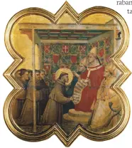  ?? DEA / ALBUM ?? INOCENCIO III, EL PAPA DE 1212 Su predicació­n de las cruzadas contra cátaros y almohades llevó al surgimient­o de la cruzada infantil. Abajo, el papa y san Francisco, en una pintura de Taddeo Gaddi. Siglo XIV.