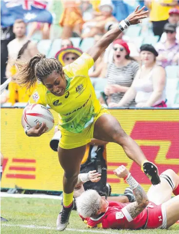  ??  ?? MONEYMAKER: Australian Wallaroos player Ellia Green will be pleased with the new rules.