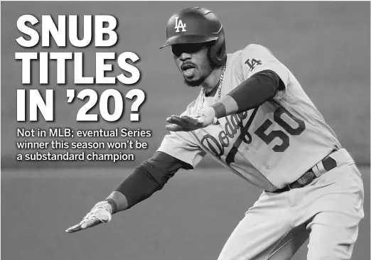  ?? SUE OGROCKI/AP ?? Led by superstar Mookie Betts, the Los Angeles Dodgers are four victories from their third trip to the World Series in four years.