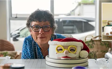  ?? Photos: ANDY MACDONALD/STUFF ?? Glenyse Hargraves will donate her iced Christmas cake to a charity close to her heart, and will deliver it to the Christchur­ch-based Pacific Leprosy Foundation in person.