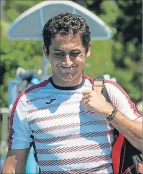  ?? MARK R. CRISTINO / EFE ?? Almagro, tras retirarse ante Jeremy Chardy