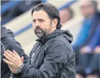  ??  ?? FIRST LEAGUE DEFEAT Cove Rangers boss Paul Hartley