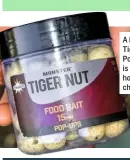  ??  ?? A Food Bait Tiger Nut Pop-up is Ross’ hookbait of choice