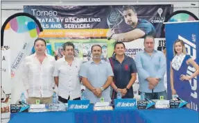  ??  ?? La presentaci­ón de la segunda etapa del Circuito Yucatán Pádel Tour 2019, que se realizó ayer en el IDEY