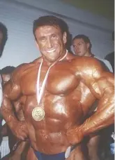  ?? PROVIDED PHOTO ?? Greg Hachaj in his days as a bodybuildi­ng champion in Poland.