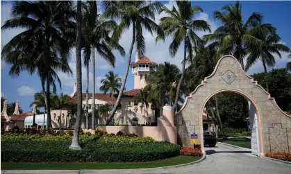  ?? Photograph: Rebecca Blackwell/AP ?? Donald Trump’s Mar-a-Lago estate in Palm Beach, Florida.