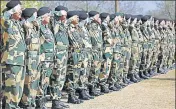  ?? AP FILE ?? BSF has engaged doctors to conduct a psychologi­cal analysis of its 2.5 lakh jawans. The exercise, under which personnel respond to a 20point questionna­ire, was launched last week.