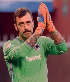  ?? LAPRESSE ?? Emiliano Viviano, 32 anni, gioca nella Sampdoria dal 2014