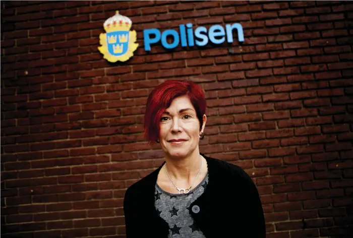  ?? Bild: PER WAHLBERG ?? ÅTERVÄXT. Katharina von Sydow, ordförande för Polisförbu­ndet Väst, ser allvarligt på det faktum att man numera inte fyller platserna till Polishögsk­olan.