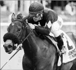  ?? BARBARA D. LIVINGSTON ?? I Still Miss You wins the Astoria Stakes by 2 1/4 lengths against open-company fillies at Belmont Park on June 8.