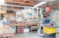  ??  ?? The main workshop at the Te Awamutu Community Menz Shed.