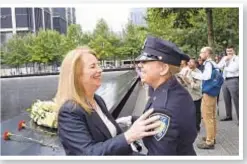  ??  ?? Newly-minted Port Authority Police Officer Kara Schmidt and her mother Bonnie at the PAPD Shield Ceremony.