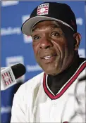  ?? BEBETO MATTHEWS / AP ?? Hall of Famer Andre Dawson says getting black children interested in baseball is not easy. “You’ve got to start at an early age and be encouraged. ... You don’t want to put yourself in a potentiall­y embarrassi­ng situation where you’re set up to fail.”