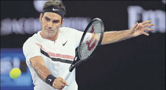  ??  ?? Roger Federer beat Richard Gasquet 62, 75, 64 to enter the fourth round of Australian Open.