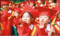  ??  ?? 中國家長望子成龍心切，讓幼兒的教育競爭日益­激烈。 (新華社資料照片)